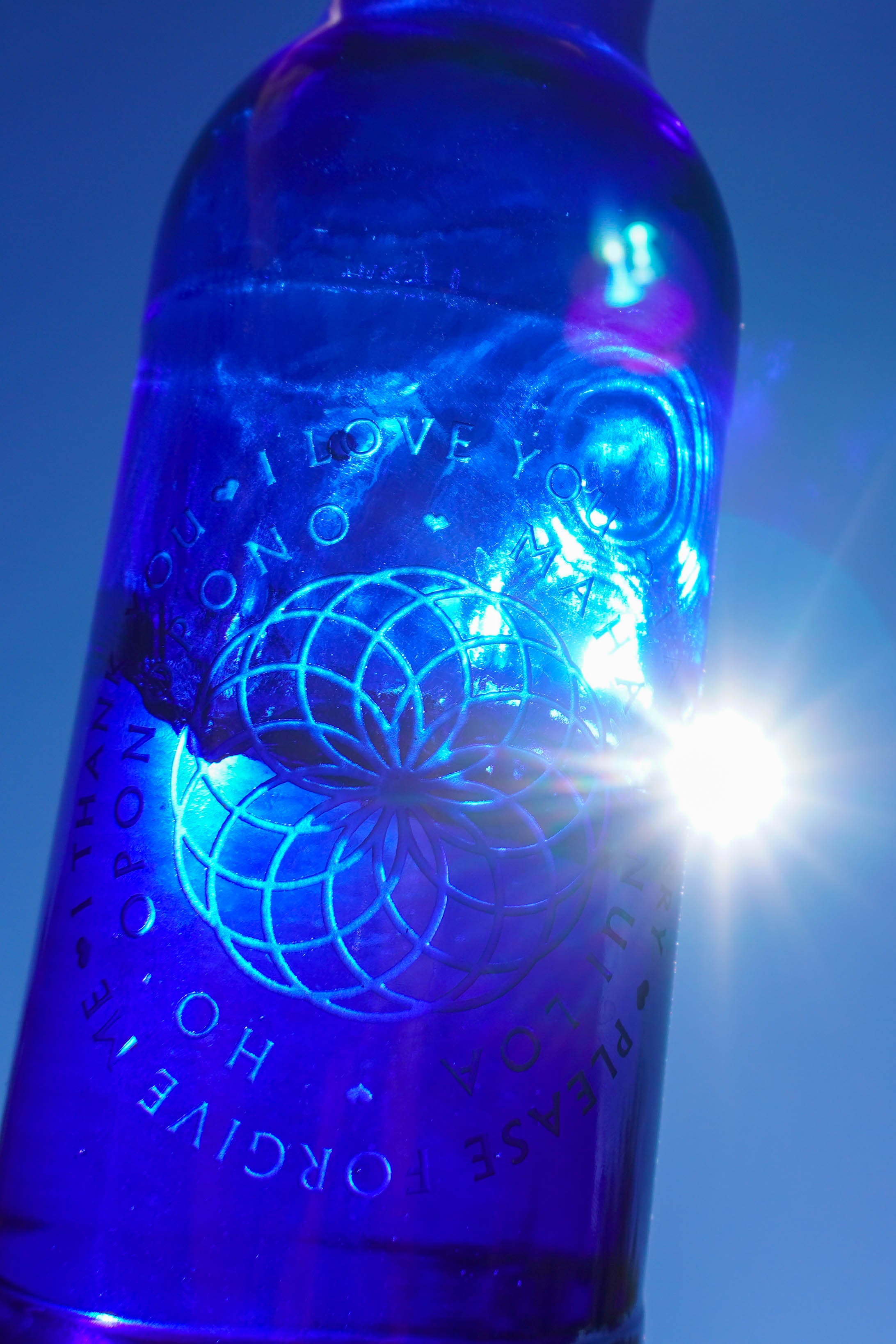 Ho`oponopono Lotus Circle – Blue Bottle Love