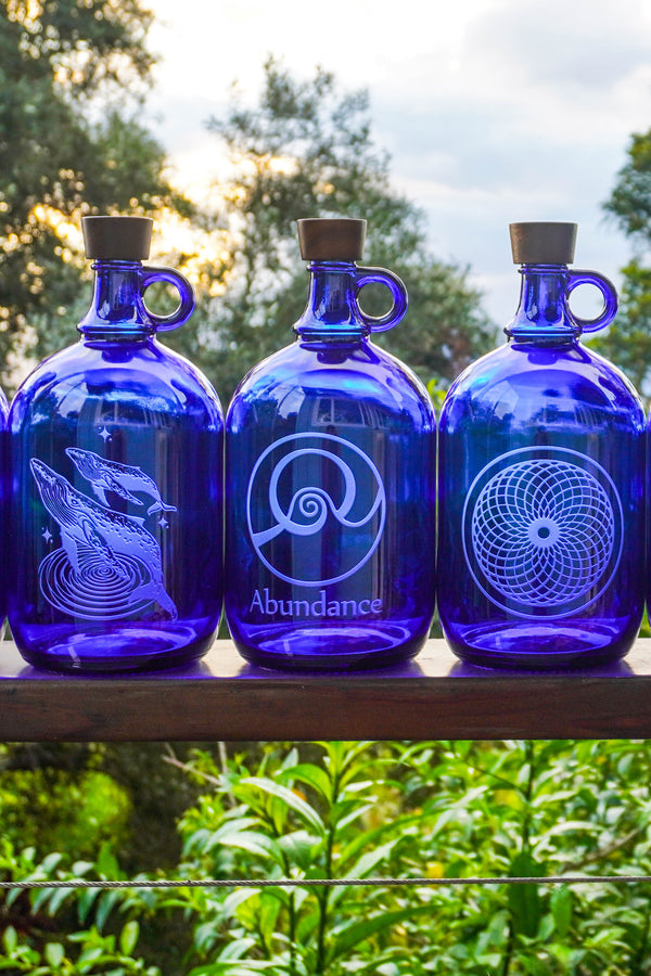 Blue Glass Water Bottles – Blue Bottle Love