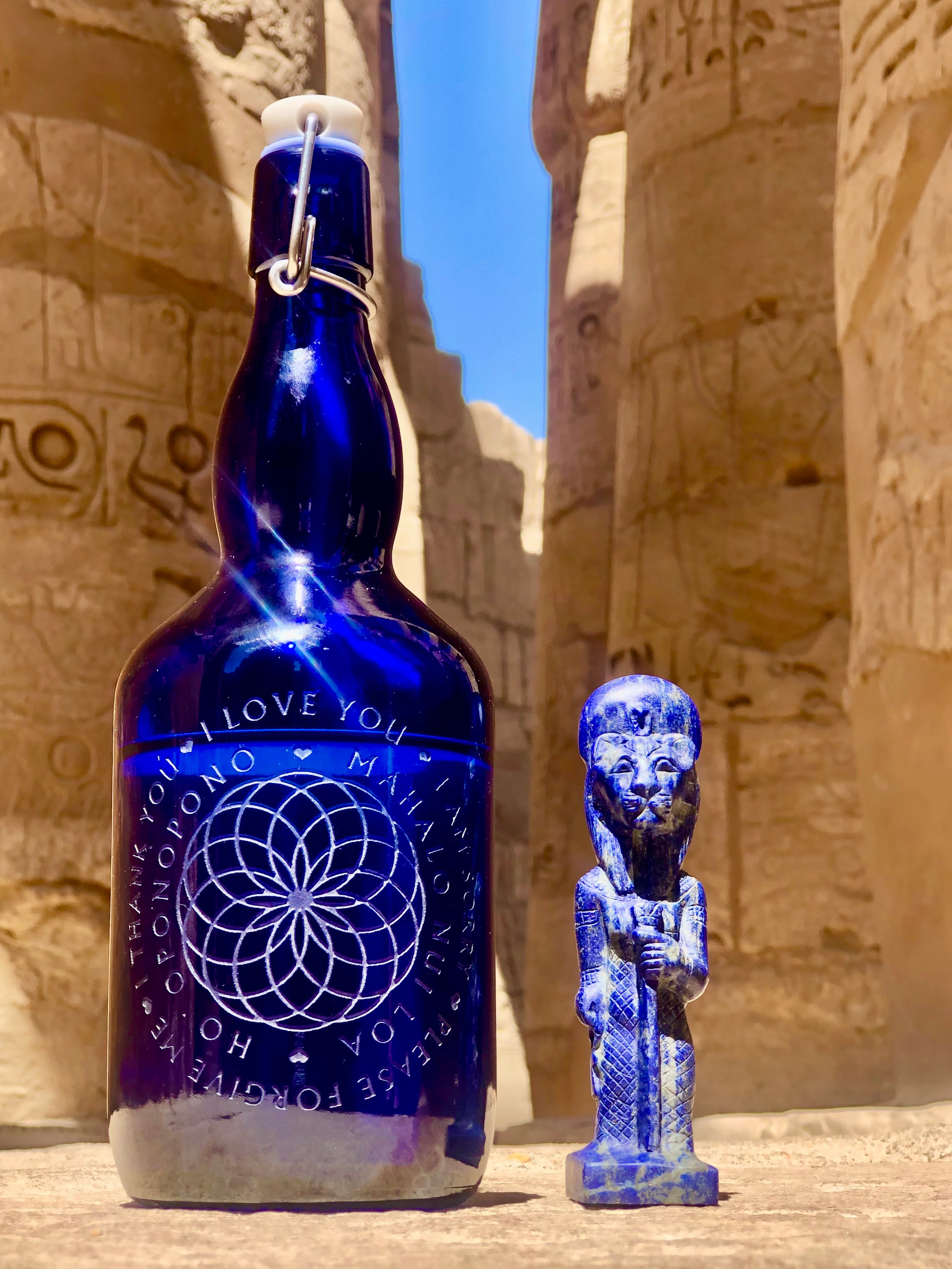 Ho`oponopono Lotus Circle – Blue Bottle Love