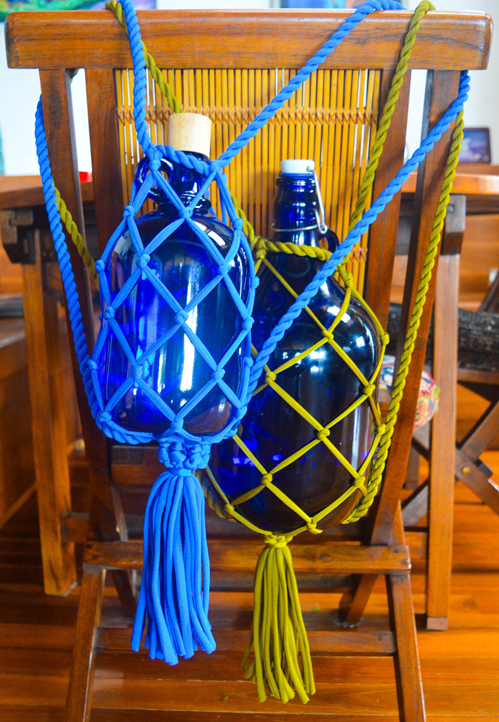 String Boottele String Bottle BackPack XL w/Tassel for 1L, 2L and 5L all in ONE! – Blue ...