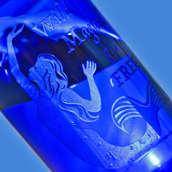 mermaid blue bottle